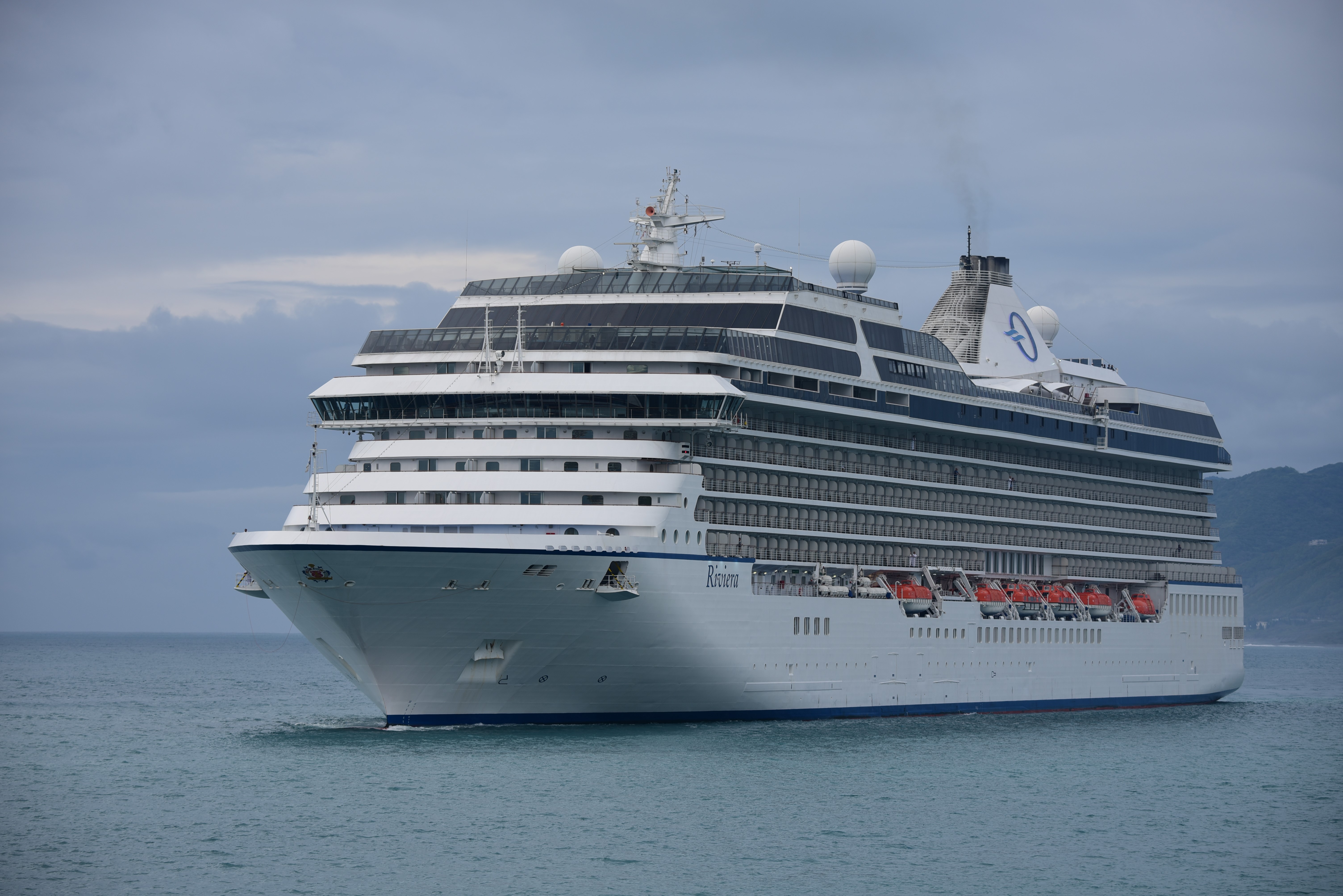 Image 1. Oceania Cruises’ MS Riviera approaching Port of Hualien on Feb. 29th, 2024