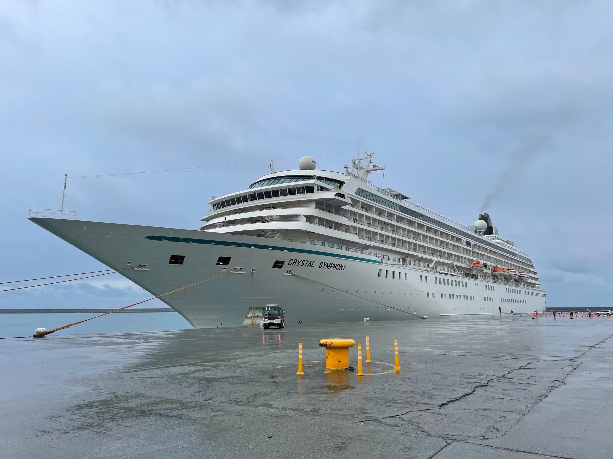 Image 4. Crystal Cruises’ Crystal Symphony docked at Port of Hualien on March 2nd, 2024