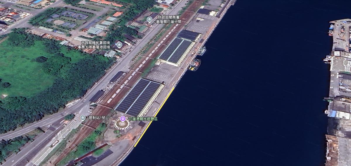 ＃1碼頭沿線及水域